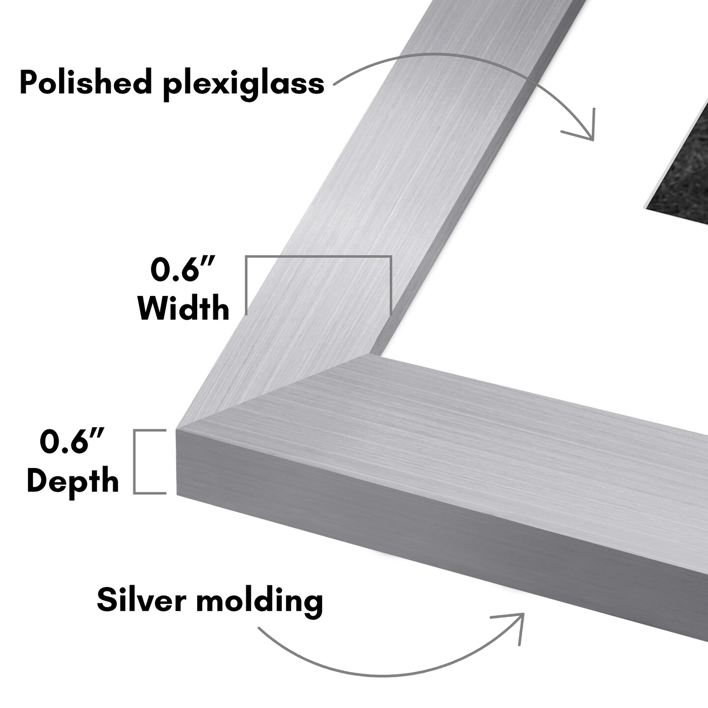 Americanflat 2 Pack of Picture Frames with Mat - Plexiglass Cover