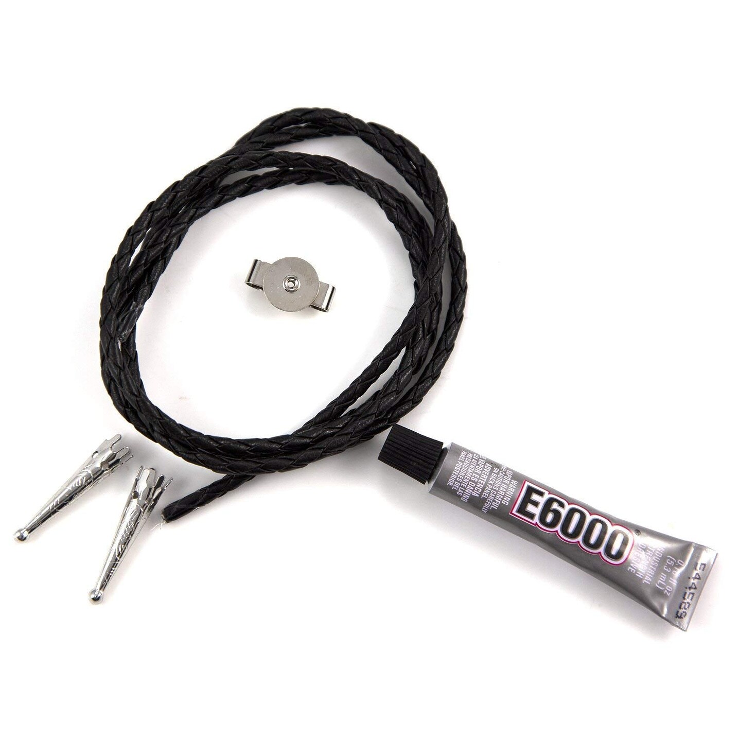 JewelrySupply Create Your Own Bolo Tie Kit - Bolo Cord, Bolo Slide, Bolo Tips & Glue