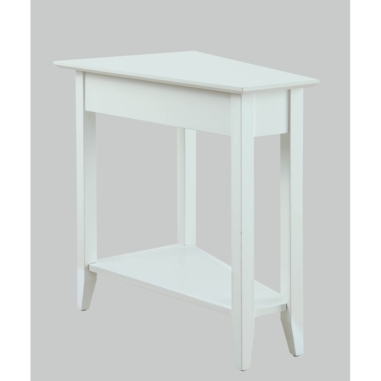 Convenience Concepts American Heritage Wedge End Table, White