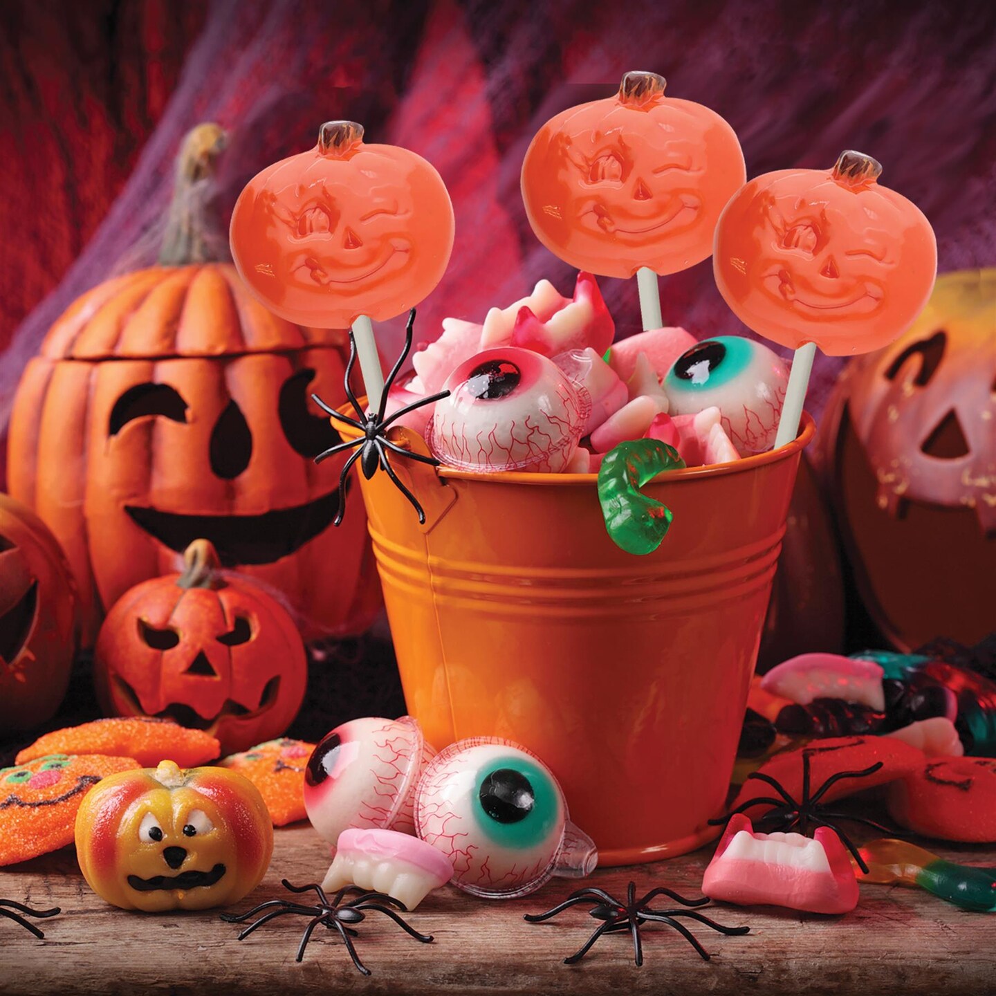 Chocolate Mold Winking Pumpkin Lolly