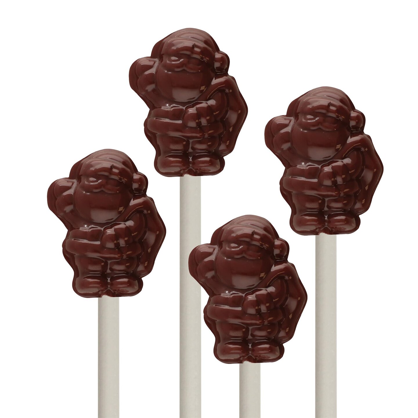 Chocolate Mold Small Santa Lolly