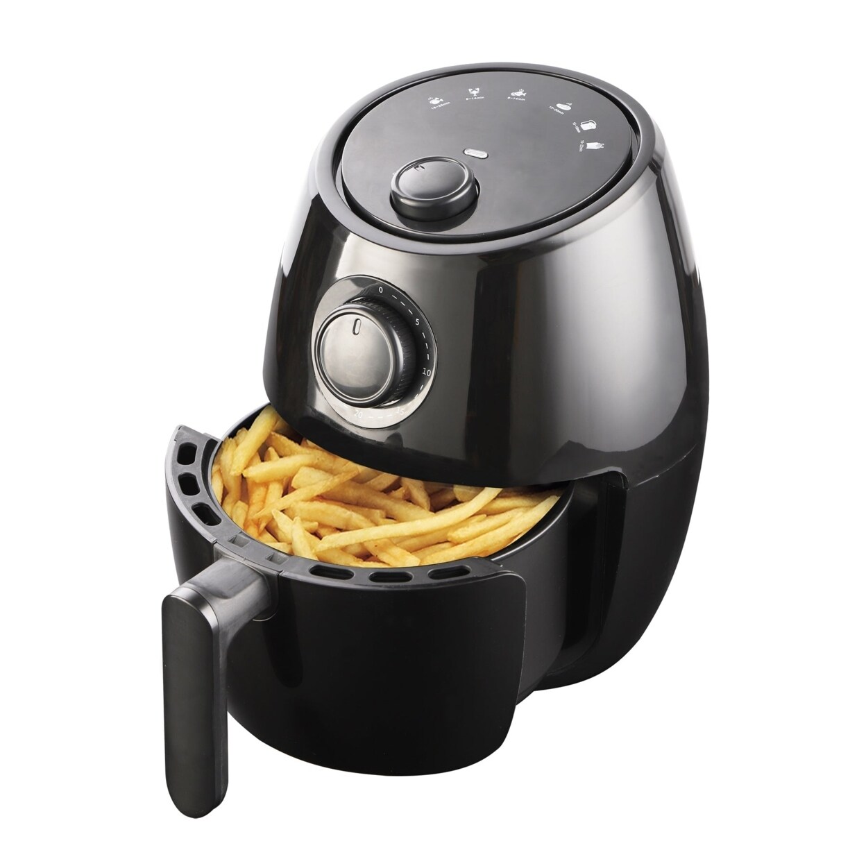 National 2.1 Qt Mechanical Air Fryer With 6 Preset Cooking Functions