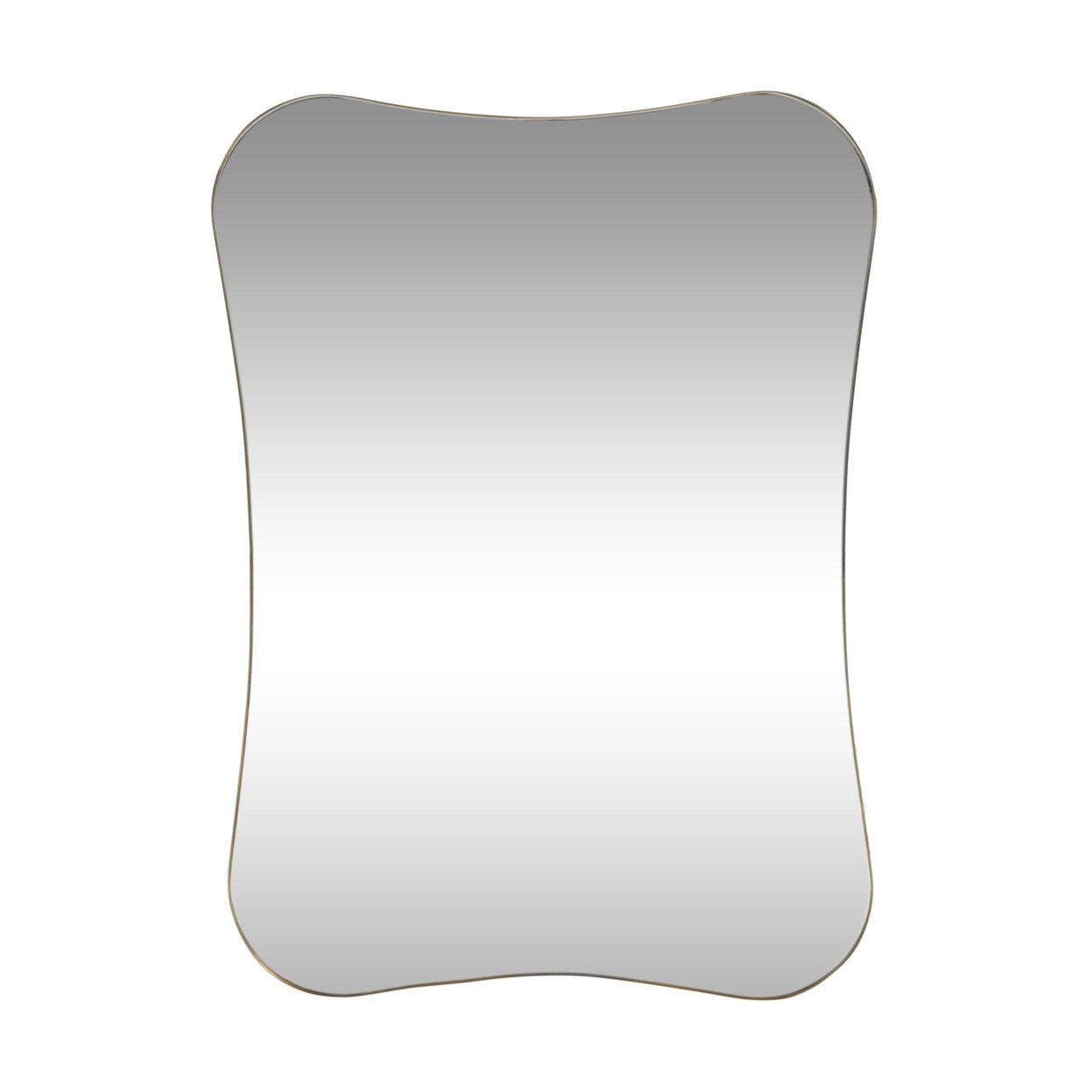 GDFStudio Bostick Contemporary Rounded Rectangular Wall Mirror
