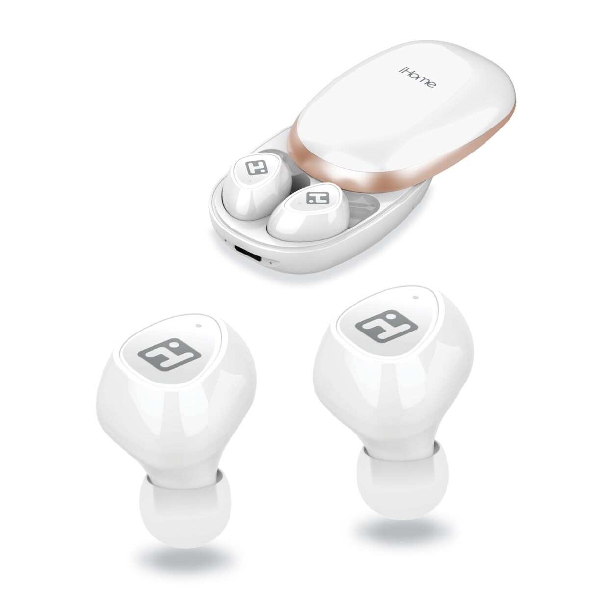 iHome AX-38 TWS Bluetooth Earbuds with One-Touch Slide Case (BE-110)