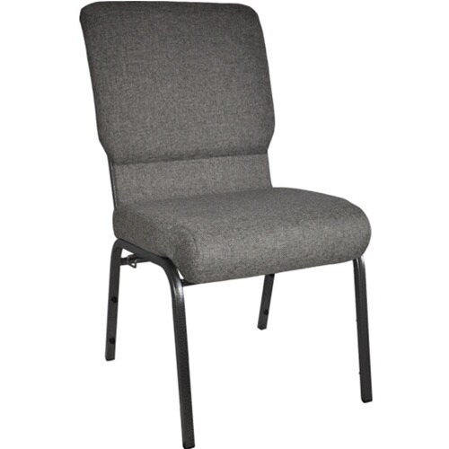 Flash Furniture Advantage Charcoal Gray Church Chair 18.5 in. Wide