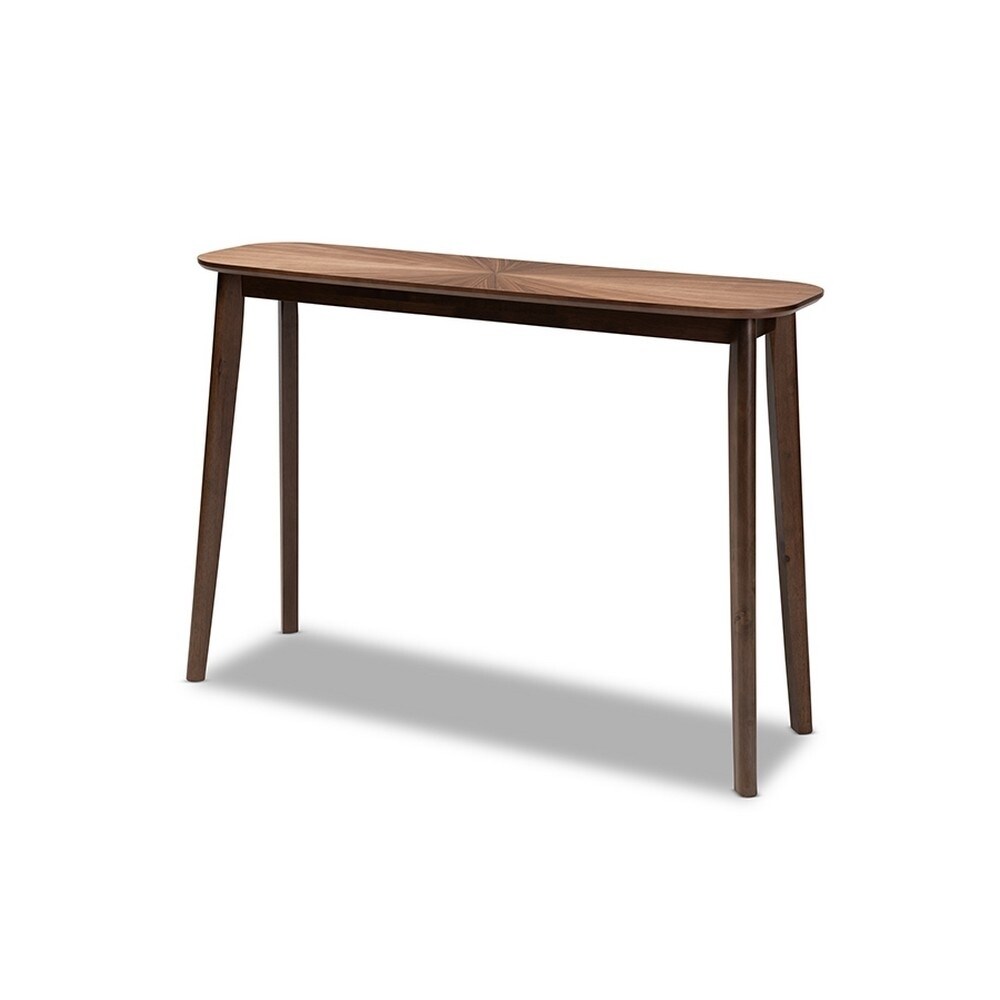 Baxton Studio   Wendy Mid-Century Modern Walnut Finished Wood Console Table