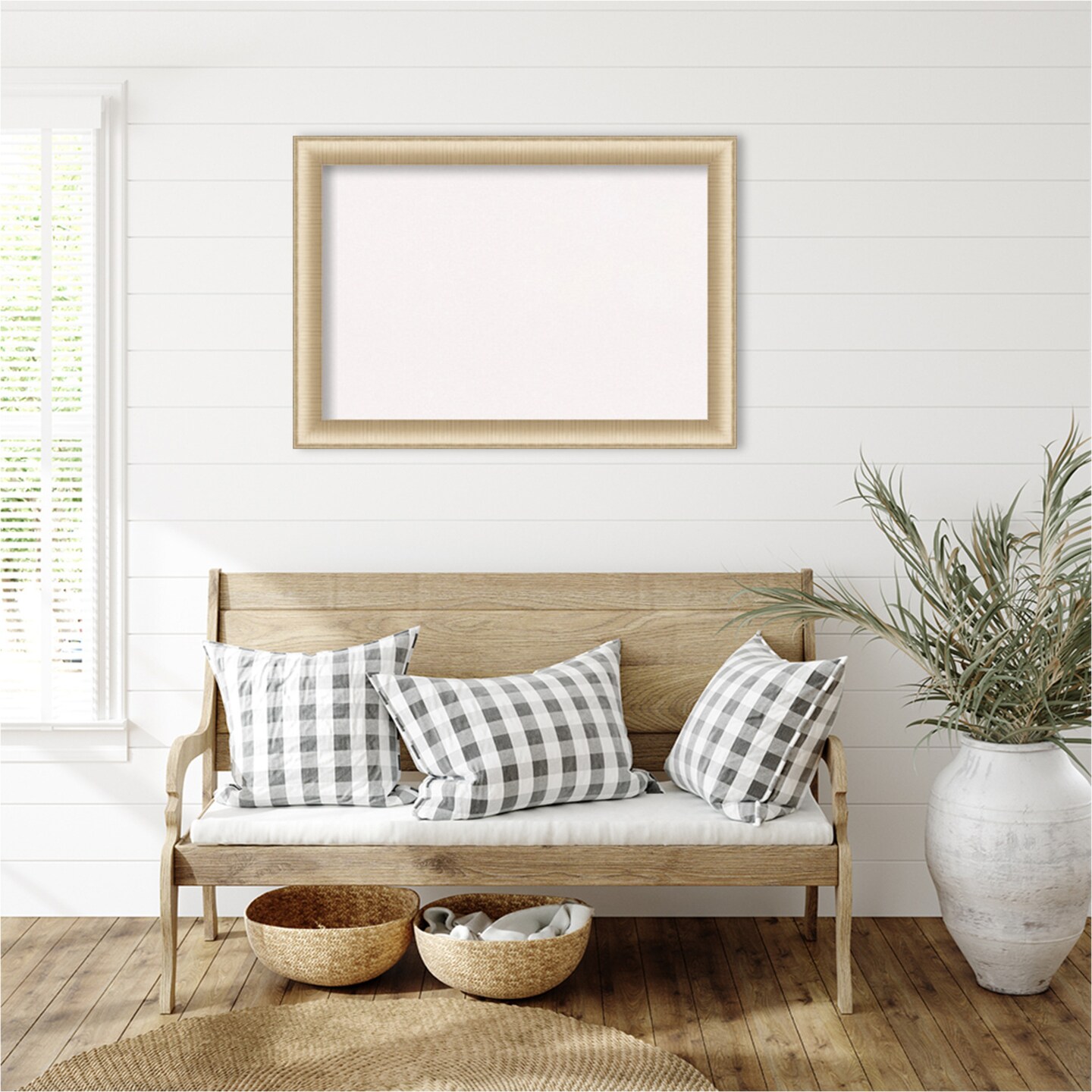 Elegant Framed Corkboard, White Cork