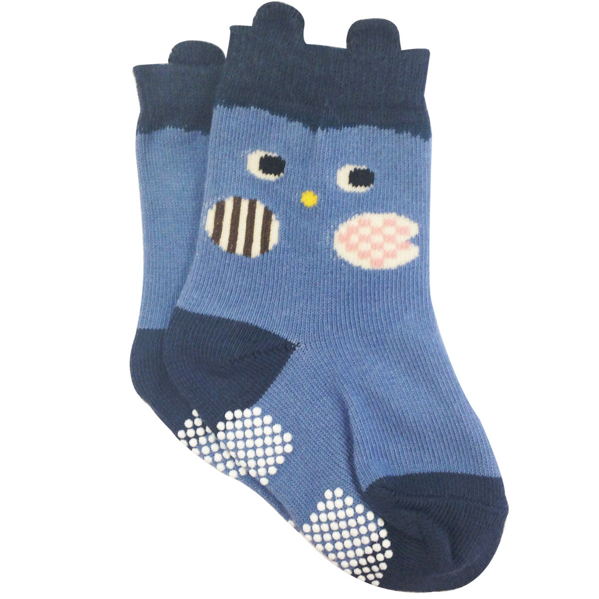 Wrapables Peek A Boo Animal Non-Skid Toddler Socks (Set of 6), Mix Small