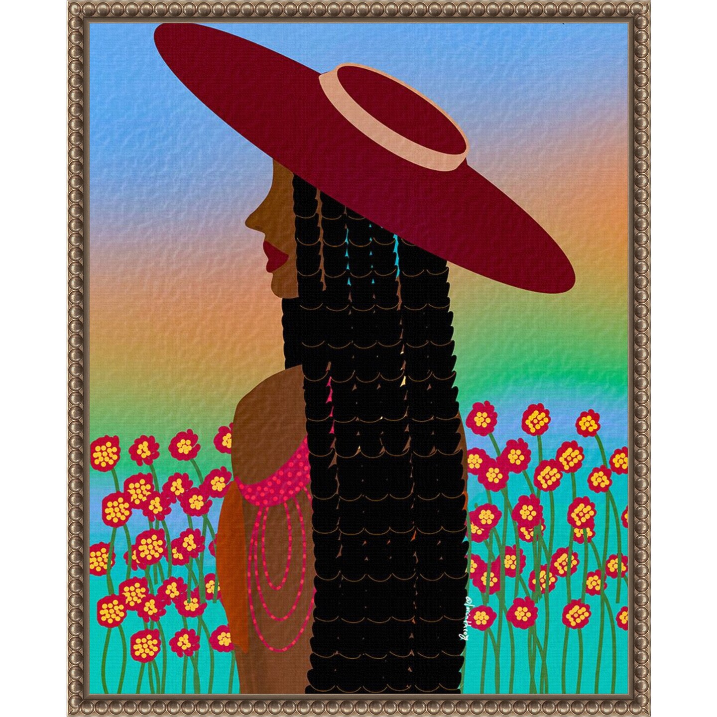 Lola Lady by Lorintheory Framed Canvas Wall Art