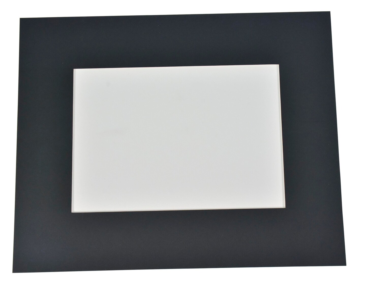 Sax Exclusive DieCut Mat Boards, 8 x 10 Inches, Smooth Black, Pack of
