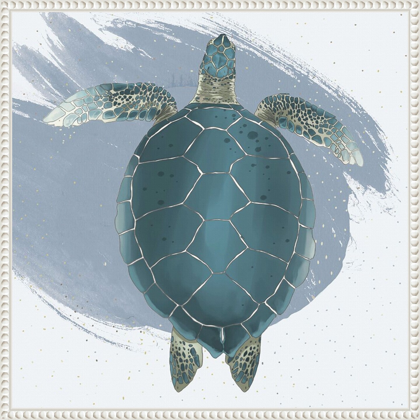 Sea Turtle by Lucca Sheppard Framed Canvas Wall Art