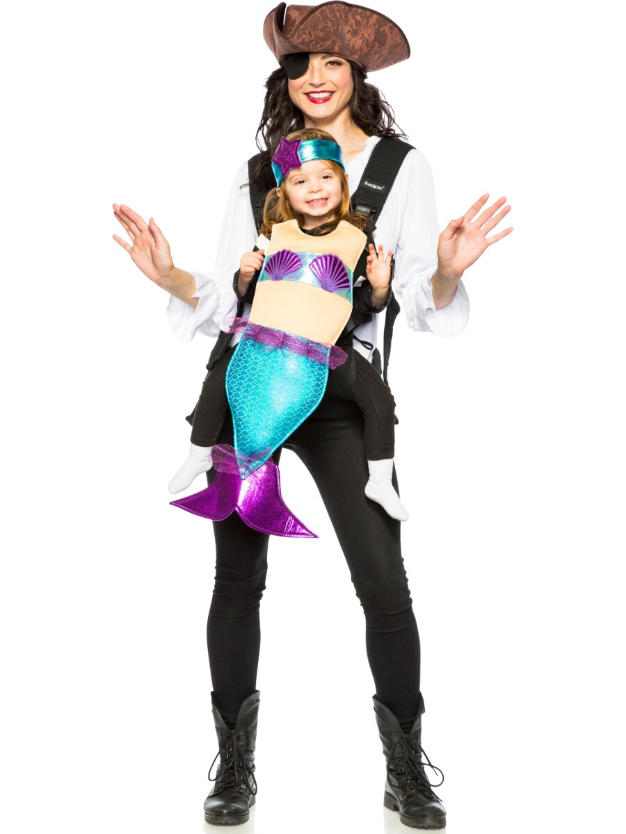 Adult&#x27;s Baby And Me Pirate And Mermaid Carrier Costume Accessory Kit