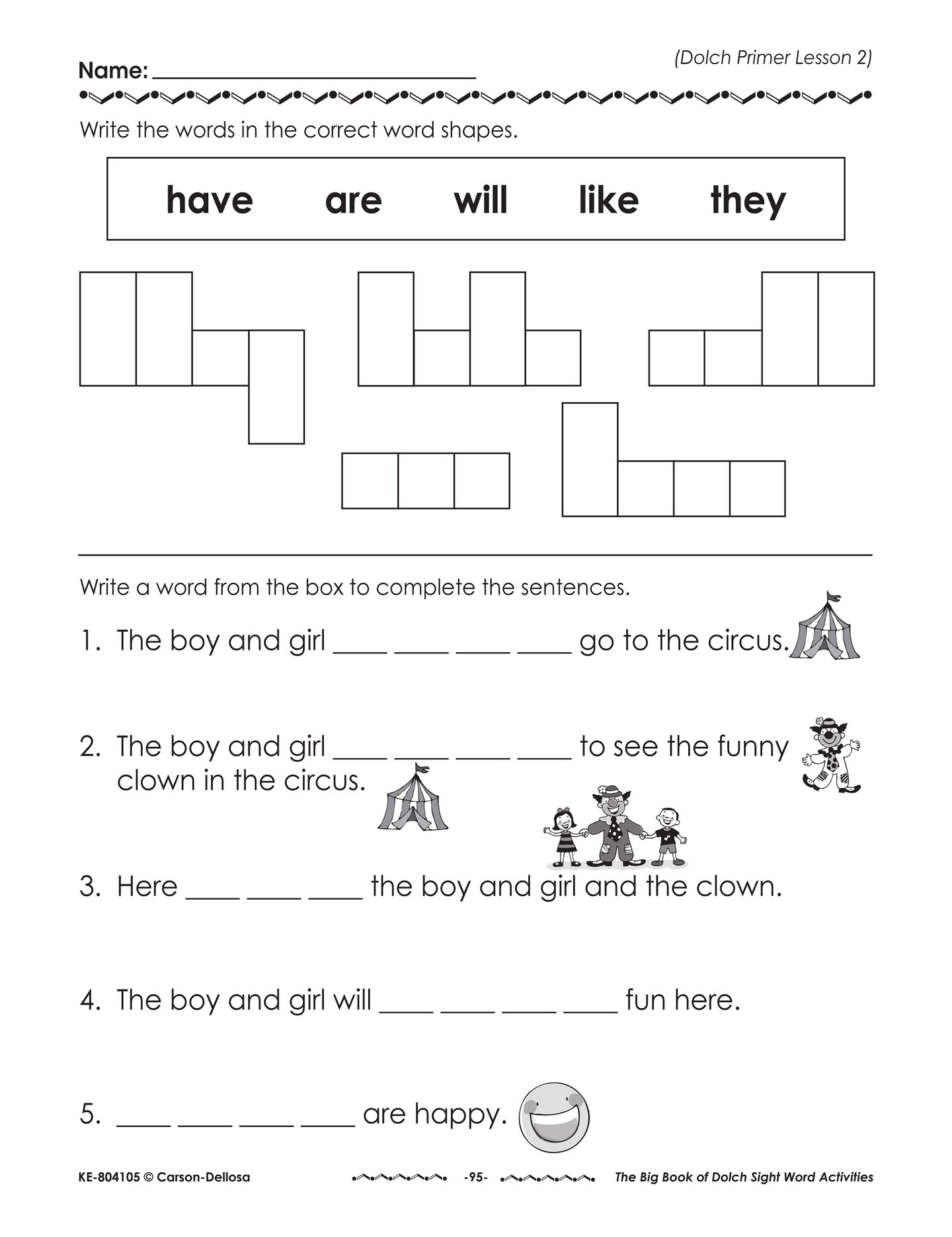 Carson Dellosa Big Book of Dolch Sight Words Activity Book, Kindergarten-3rd Grade Workbook, Practice Identifying Sight Words, ELA Classroom or Homeschool Curriculum