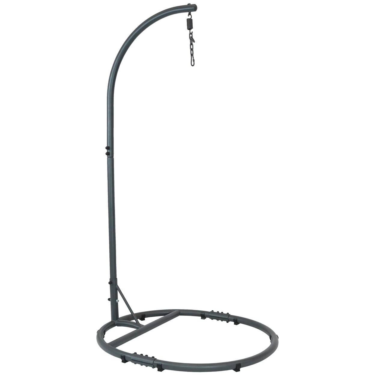 Rounded Base Powder-Coated Steel Egg Chair Stand - 76 In By Sunnydaze