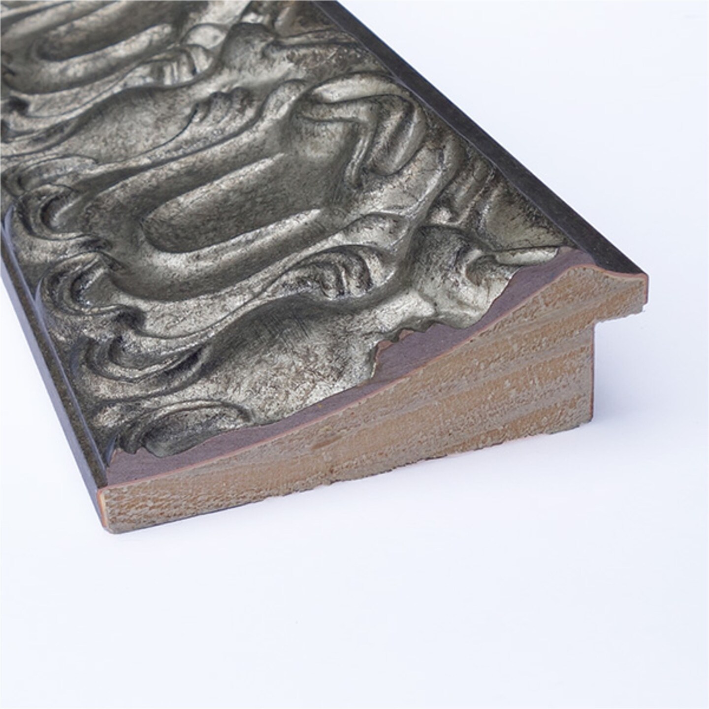 Silver Luxor Wood Framed Corkboard, Natural Cork