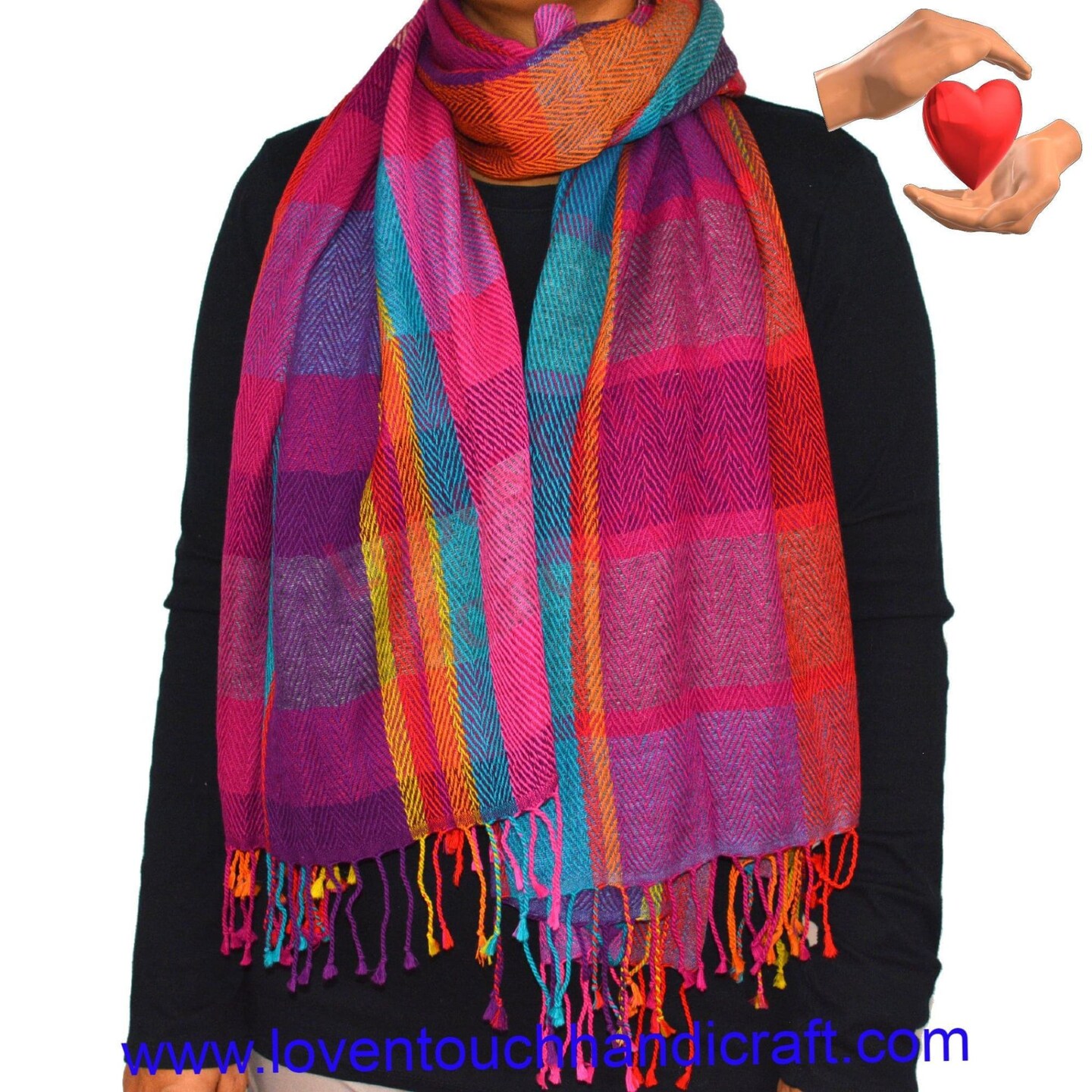 Pashmina Shawl, Soft Wool Wrap, Gift for Her, Christmas &#x26; Thanks Giving Gift, Kashmiri Stole, Scarf for Her, Knit Shawl, Light Weight, Bridal Shawl, Wedding Favors