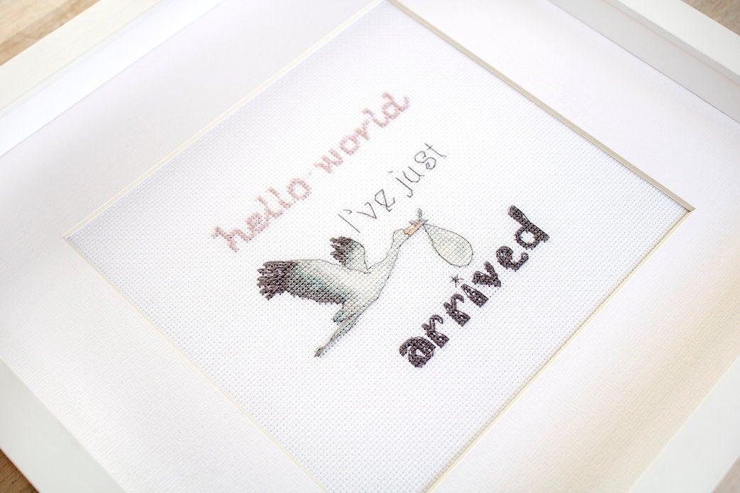 Counted Cross Stitch Kit A gift for a newborn Leti931