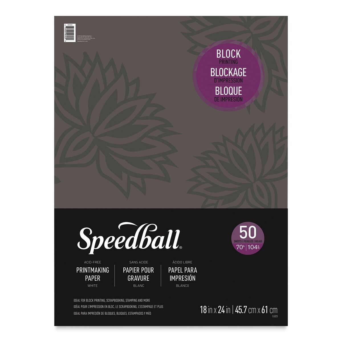 Speedball Printmaster Paper Pads - 18&#x22; x 24&#x22;, 50 Sheets