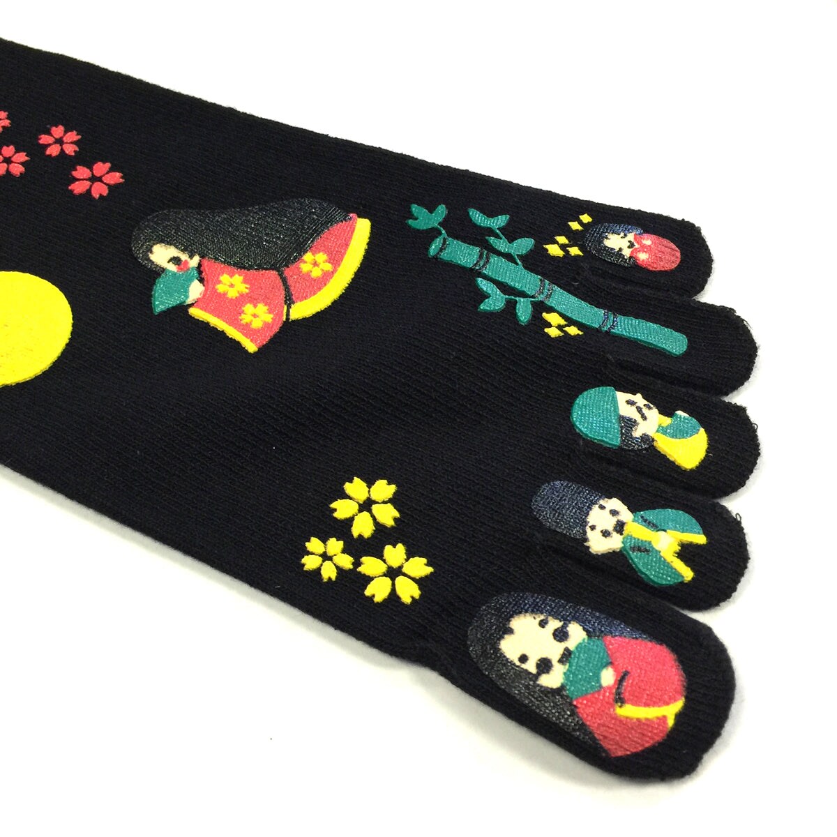 Wrapables Japanese Girl Cartoon Socks Five Toe Socks (Set of 3)