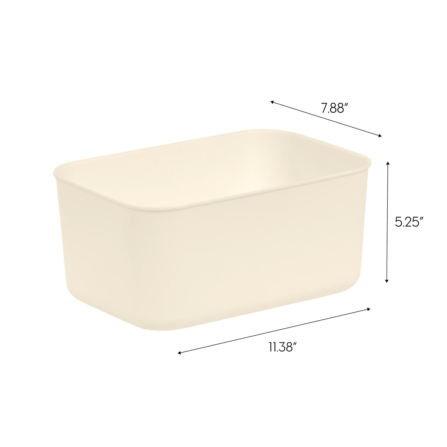IRIS USA Plastic Modular Stackable Lidded Basket Storage Organizer Bins