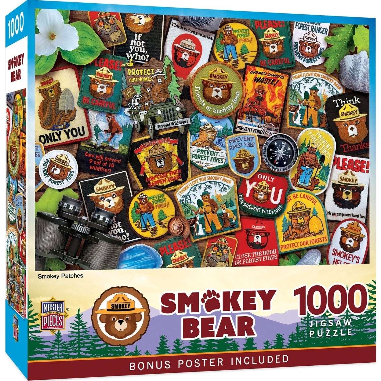 MasterPieces Smokey Bear Patches 1000 Piece Jigsaw Puzzle
