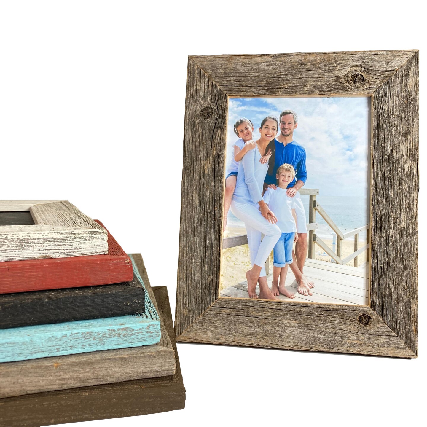 Rustic Farmhouse Standard Tabletop Reclaimed Wood Picture Frame