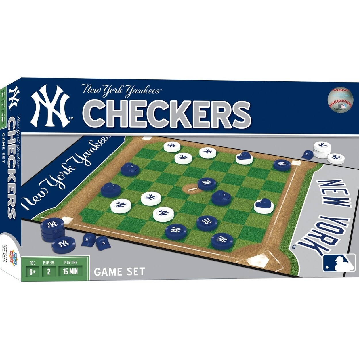 MasterPieces York Yankees Checkers Board Game