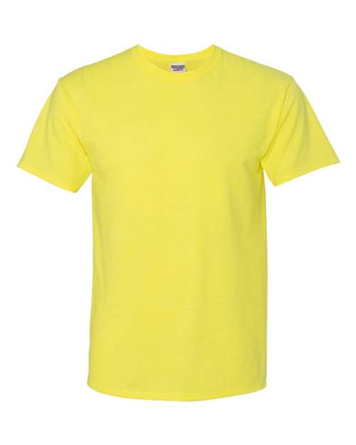 Jerzees Men's Heavyweight Short Sleeve T-Shirt - 5.6 Oz 50/50 Cotton Polyester Crewneck