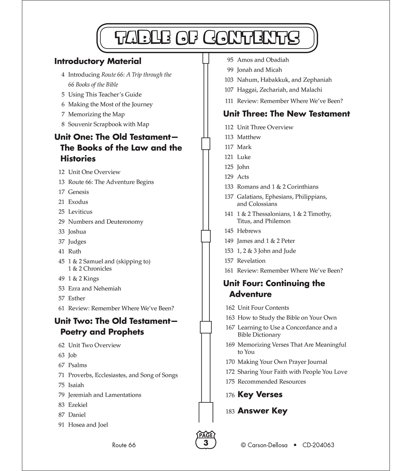 Carson Dellosa Route 66: Bible Study Workbook for Kids, Activity Book With Biblical Crossword Puzzles, Word Search, Mazes, and Sunday School Crafts for Kids Grades 2-5