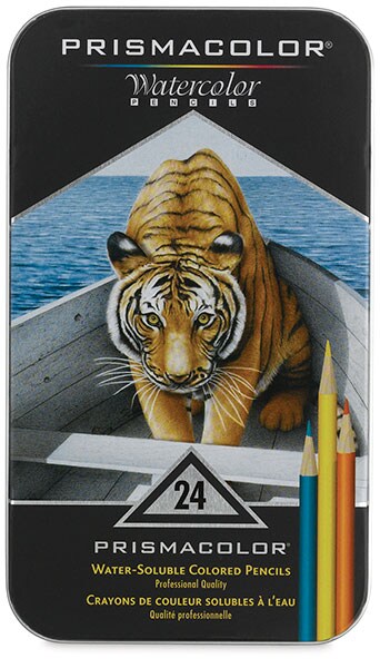 Prismacolor Watercolor Pencil Set - Assorted Colors, Set of 24