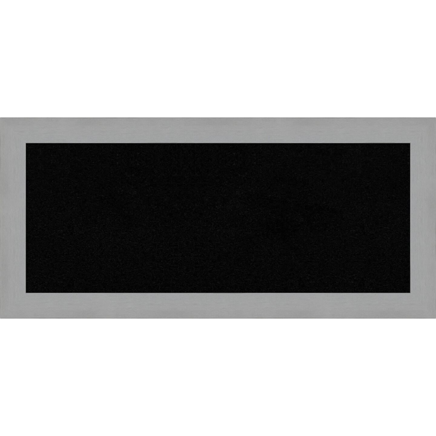 Brushed Framed Corkboard, Black Cork