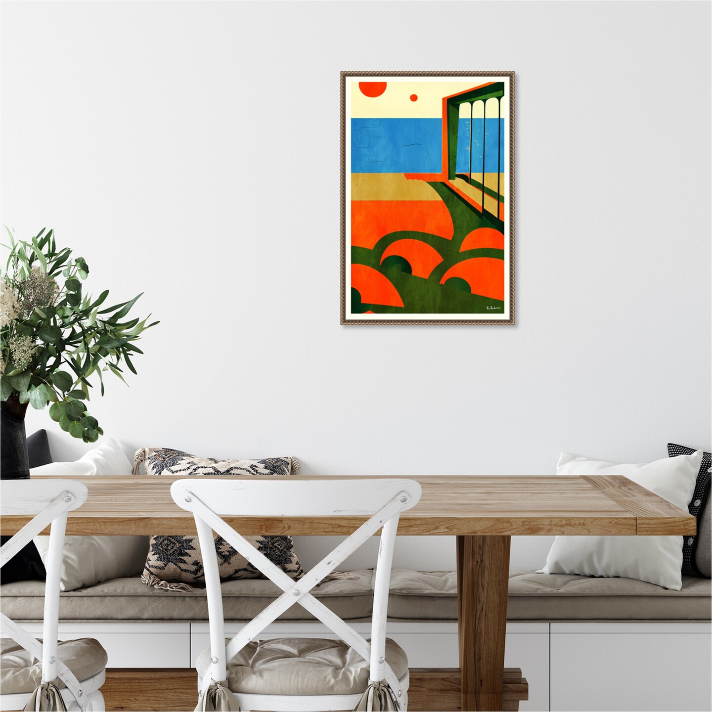 Amalfi, Italy (1964) by Bo Anderson Framed Canvas Wall Art