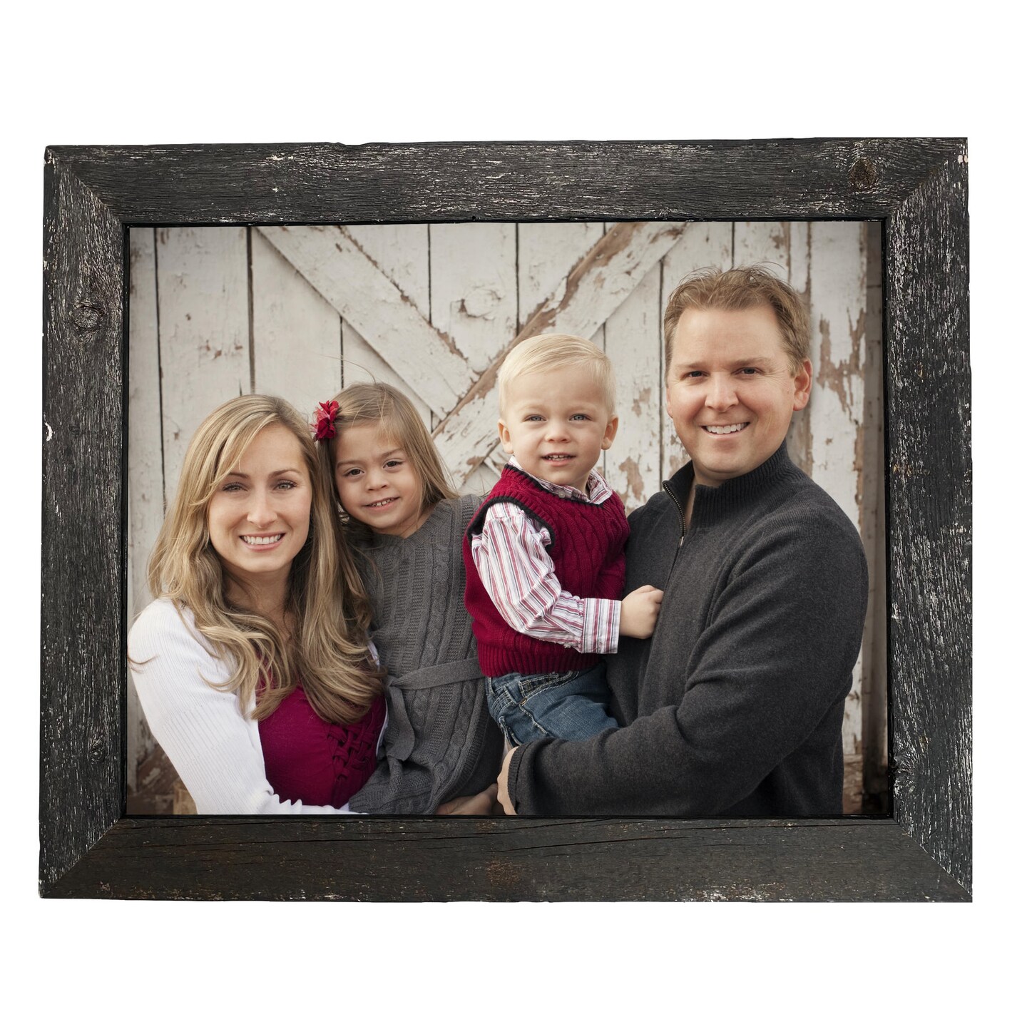 Rustic Farmhouse Standard 6 in. x 6 in. Tabletop Reclaimed Wood Picture Frame