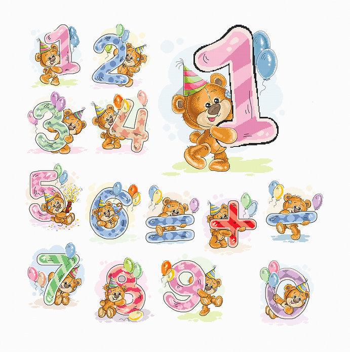 Numbers B1228L Counted Cross-Stitch Kit