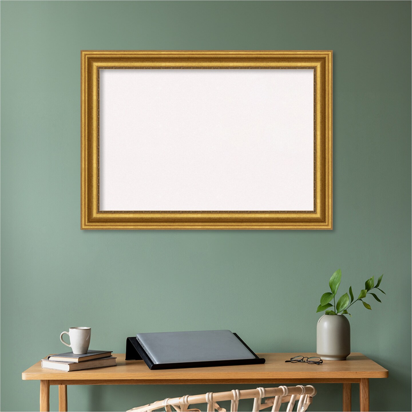 Parlor Framed Corkboard, White Cork