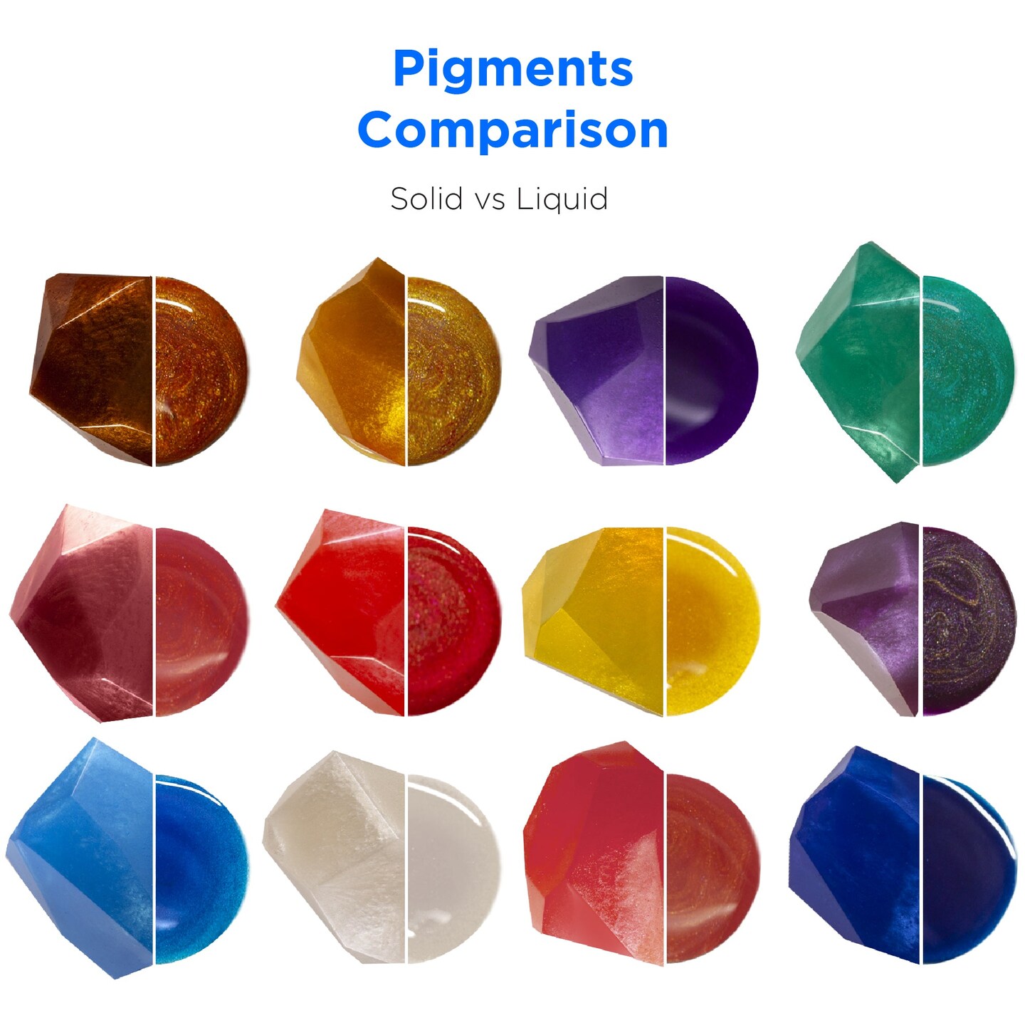 Resin Liquid Pigment - 24 Pearlescent Colors - 0.33 oz/10 ml each