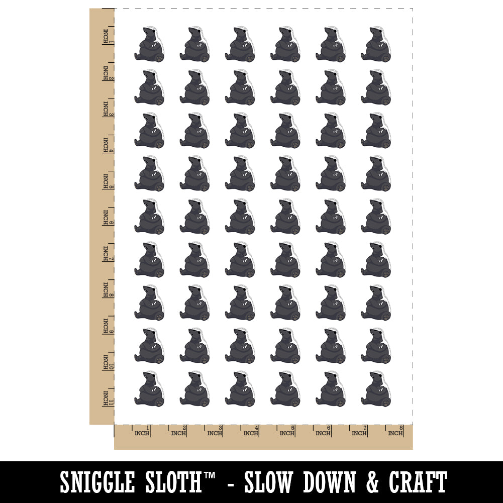 Honey Badger Moody Temporary Tattoo Water Resistant Fake Body Art Set Collection (1 Sheet)