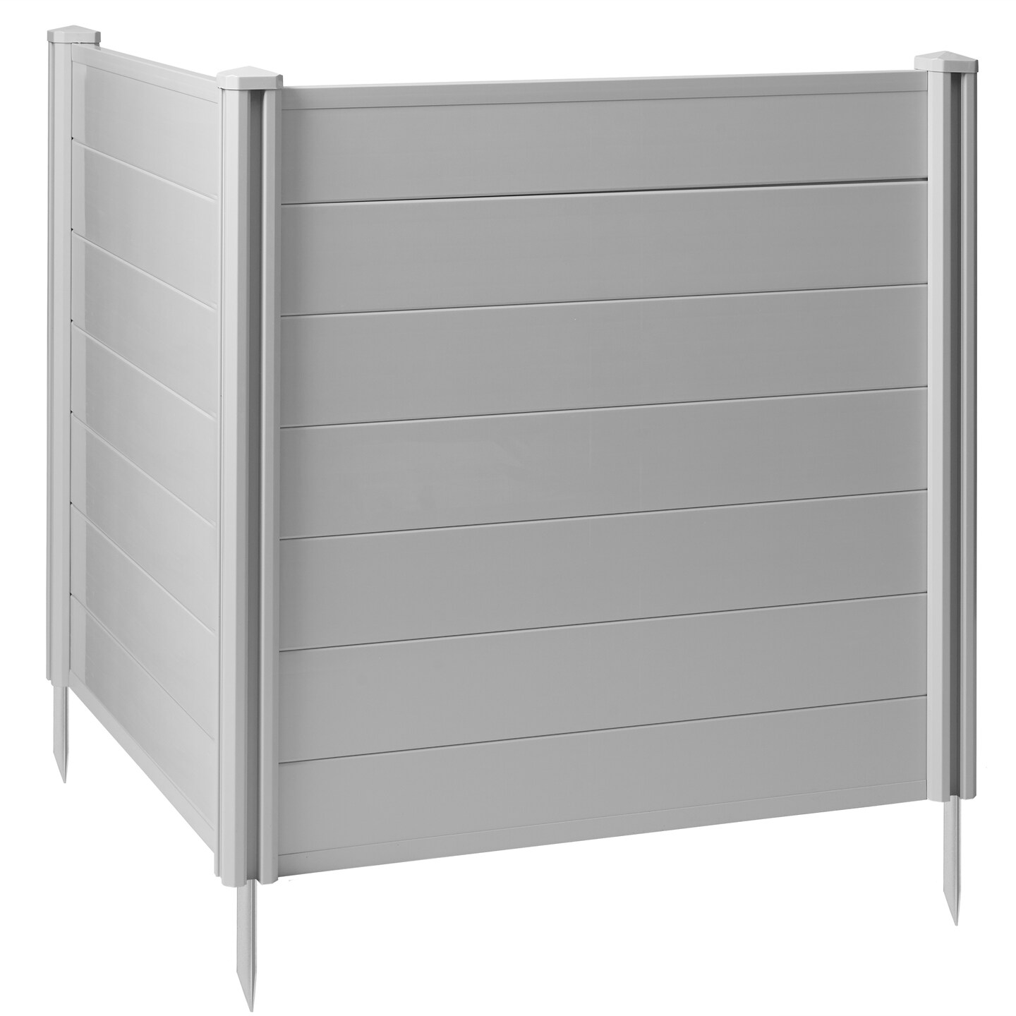 Casafield Privacy Screen - Outdoor Vinyl Fence Panel Enclosure for AC / Trash Bins / Pool Equipment