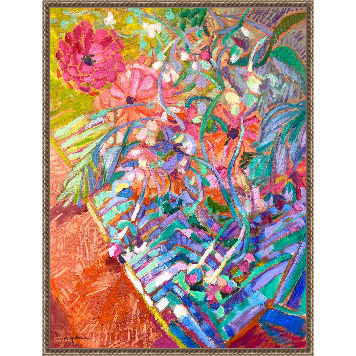 Meandering Garden Path II by Dorothy Fagan Framed Canvas Wall Art