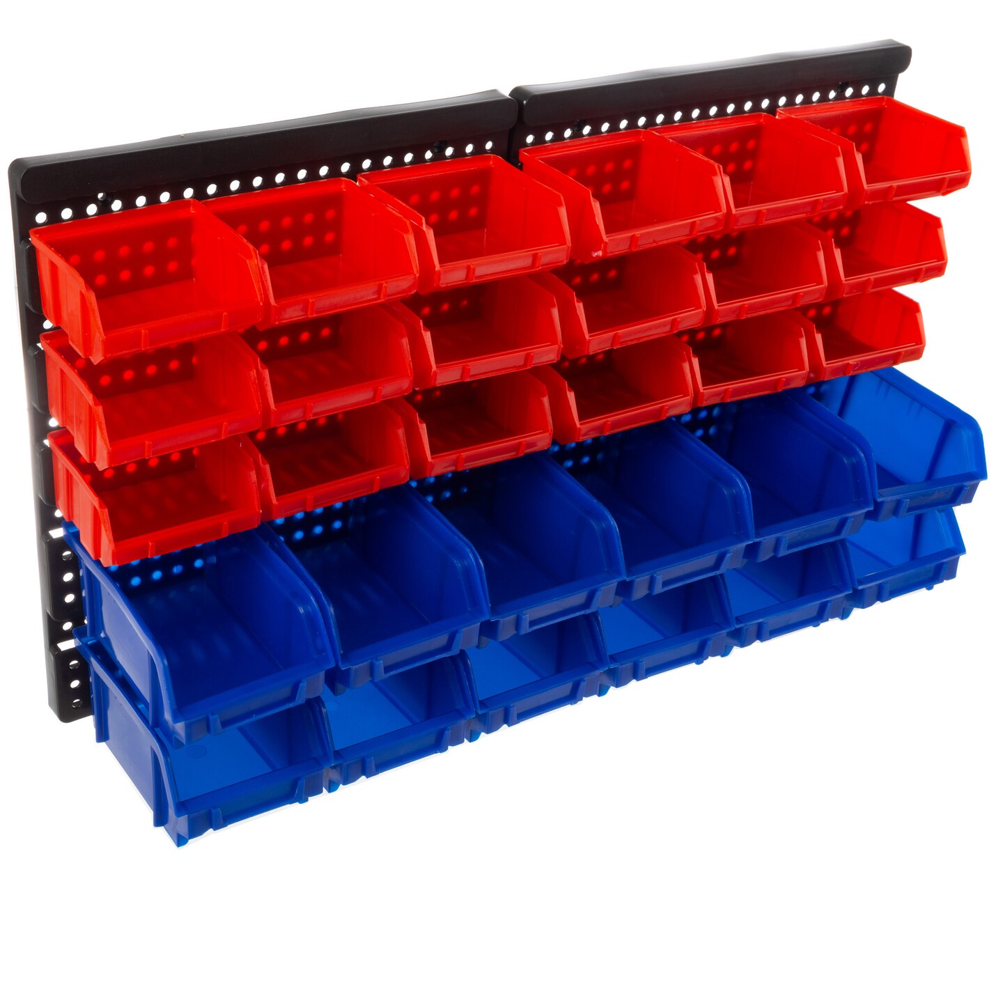 Stalwart Wall-Mounted Garage Storage Bins - Compartments for Garage Organization Craft Supply Storage Tool Box Organizer Unit