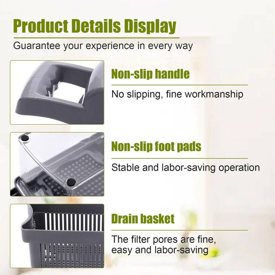 Vegetable Fruit Chopper Cutter Food Onion Veggie Dicer Slicer Kitchen