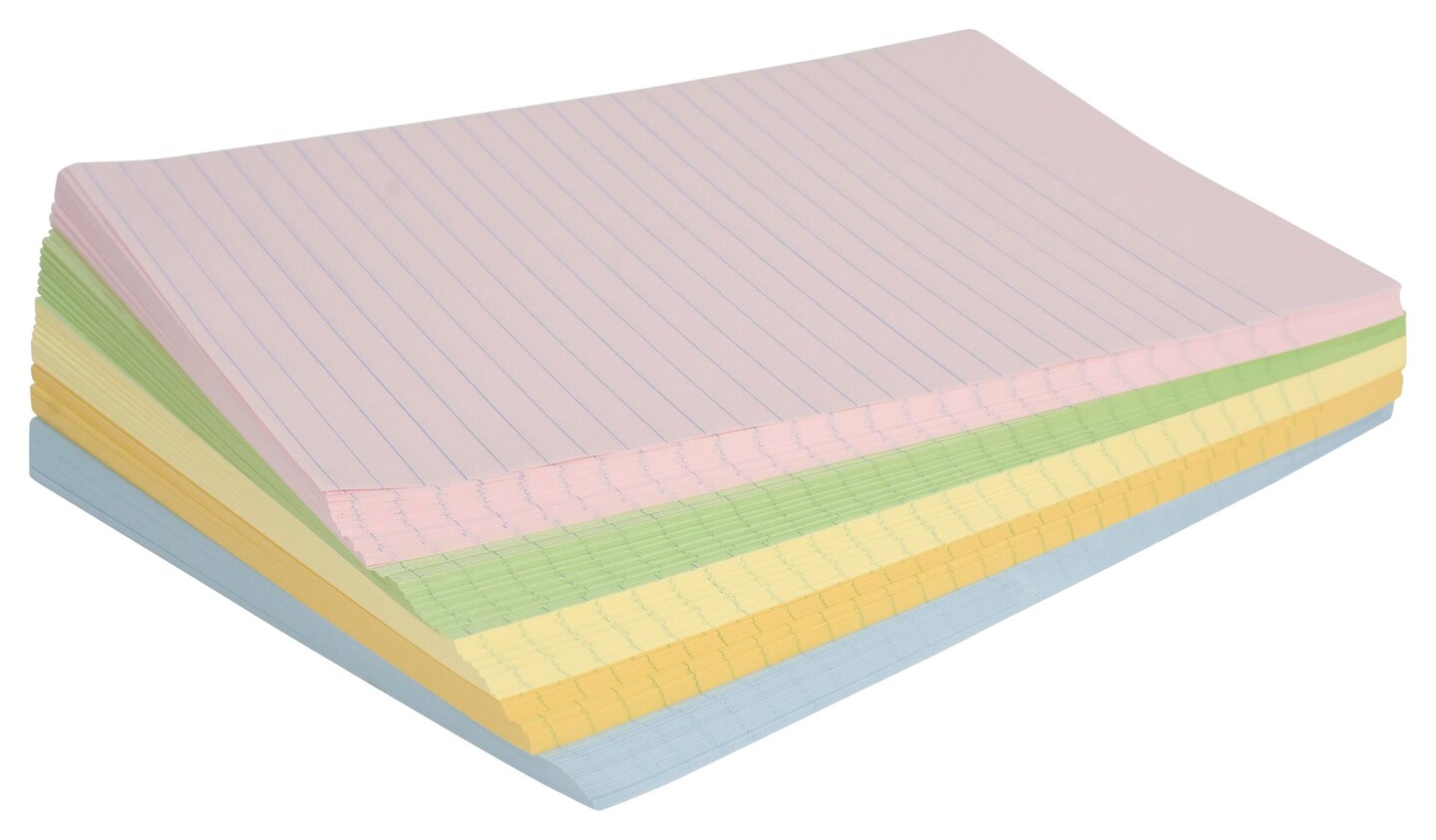 School Smart Colored Lined Paper, 8-1/2 x 11 Inches, 500 Sheets