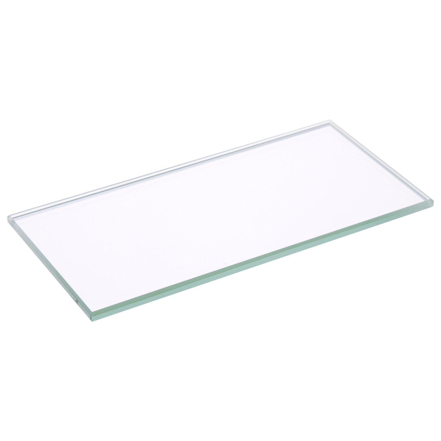Plymor Rectangle 3mm Non-Beveled Glass Mirror, 2 inch x 4 inch