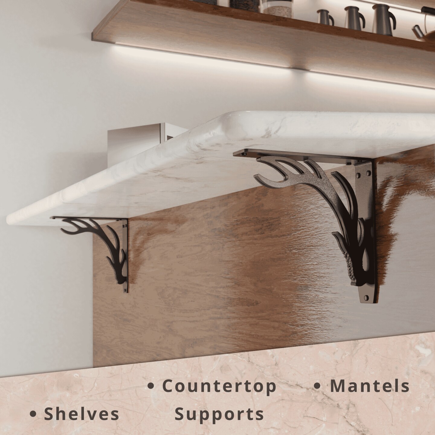 Starby Decorative Heavy Duty Steel Brackets