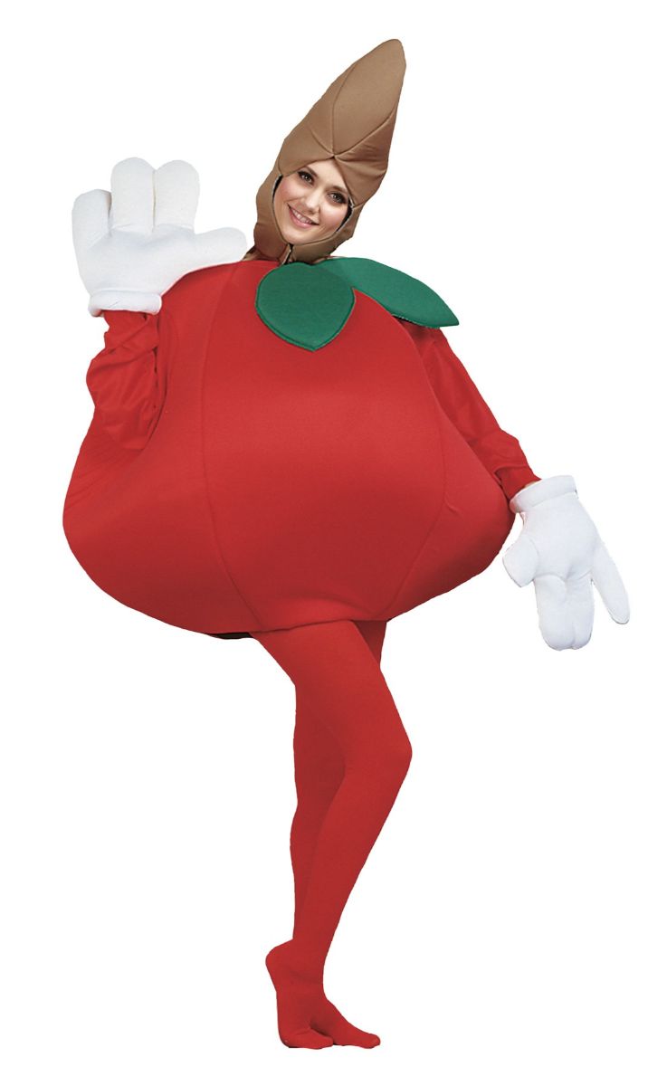 The Costume Center Red and Green Apple Unisex One Size Adult Fancy Dress Costume