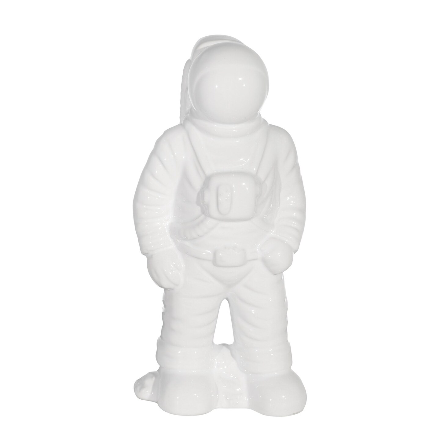 Kingston Living Ceramic Standing Astronaut Statuette - 12" - White