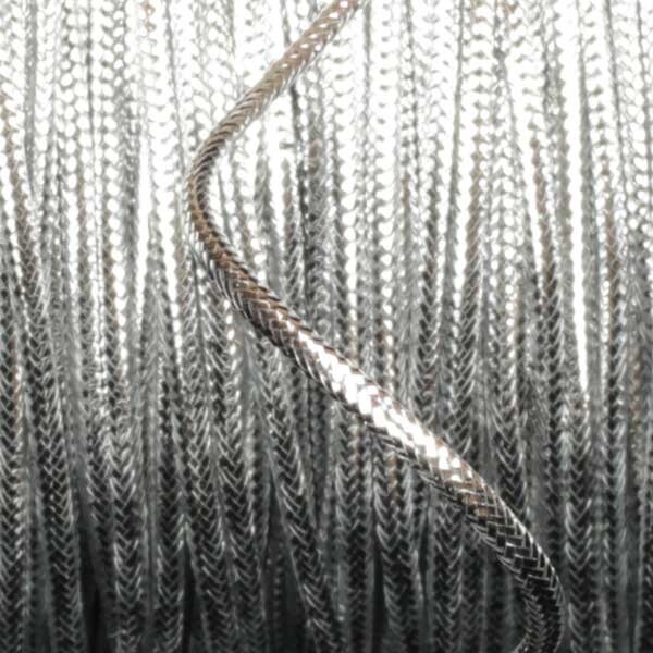 The Ribbon People Braided Silver Craft Cord 0.25&#x22; x 218 Yards