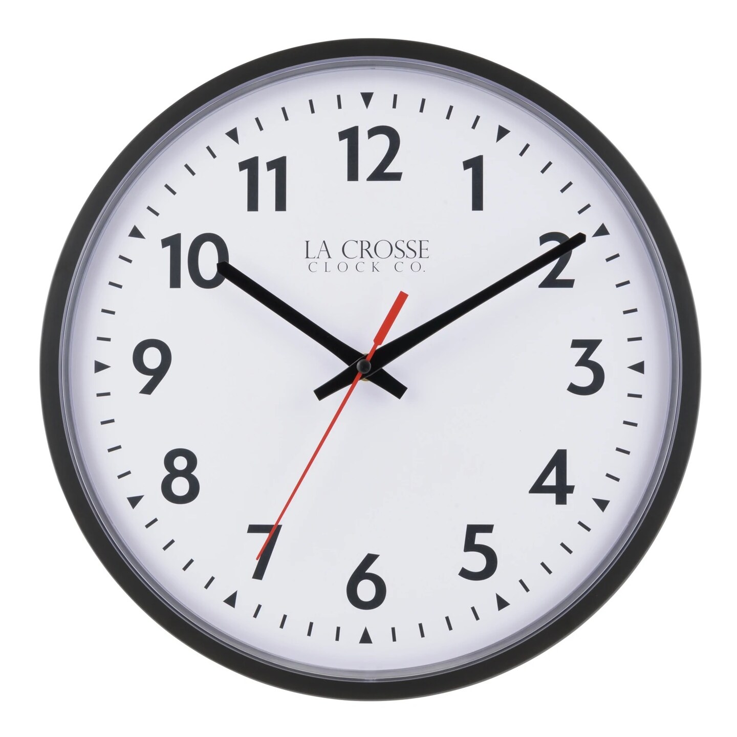 La Crosse Technology 13” White and Black Info Tech Wall Clock