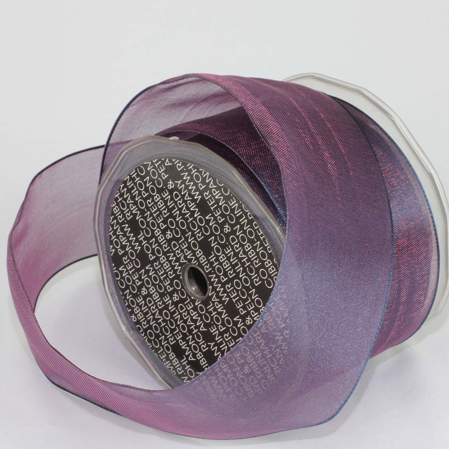 The Ribbon People Sheer Paris Purple Wired Craft Ribbon 2.375&#x22; x 27 Yards