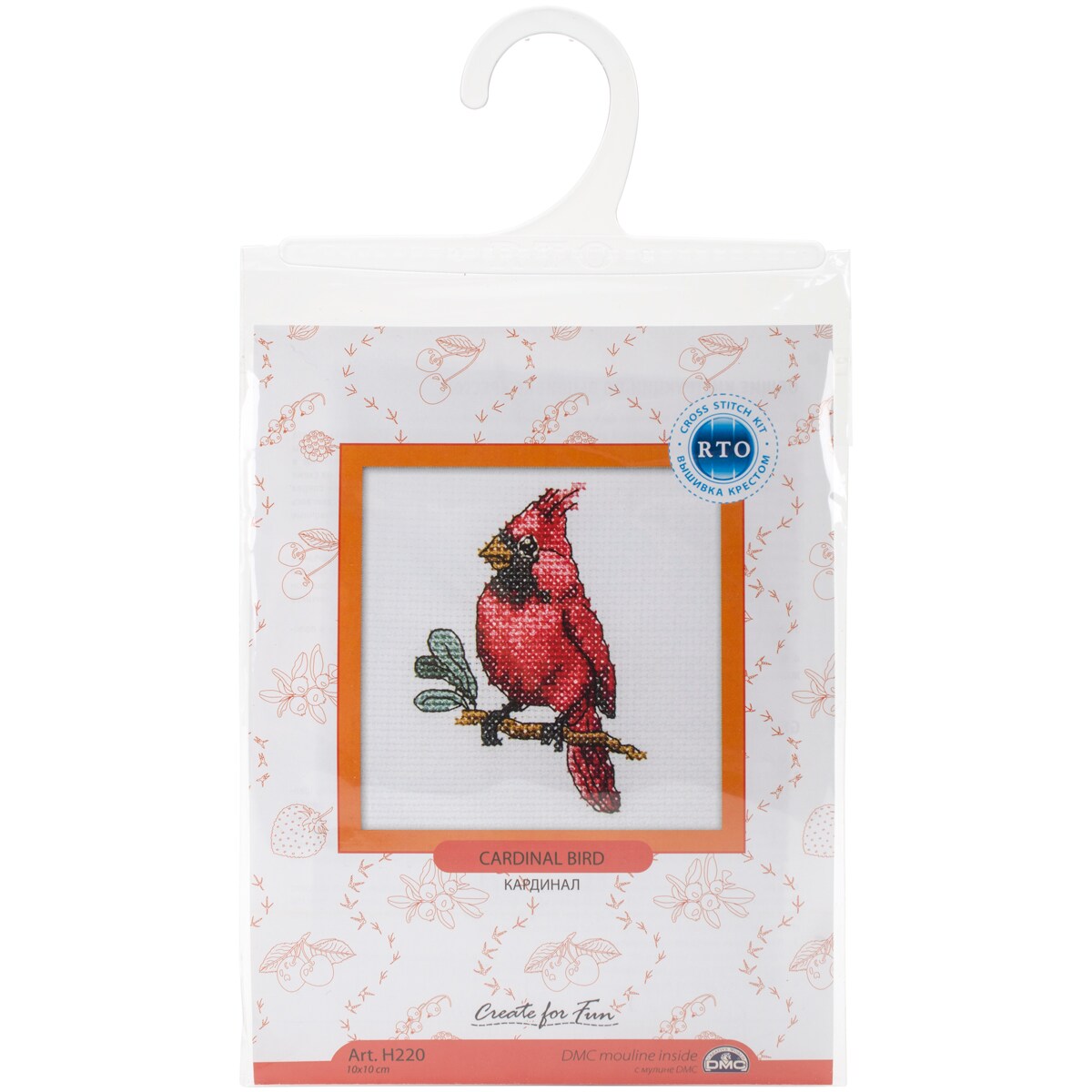 Rto Counted Cross Stitch Kit 4"X4"Cardinal Bird (14 Count) Michaels
